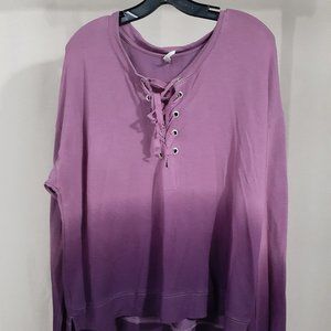 Purple Ombre Sweater - Mudd